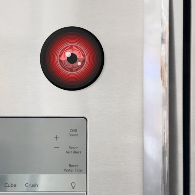 Funny Red Black Evil Devil Eye Magic Art Magnet (In Situ (Fridge))