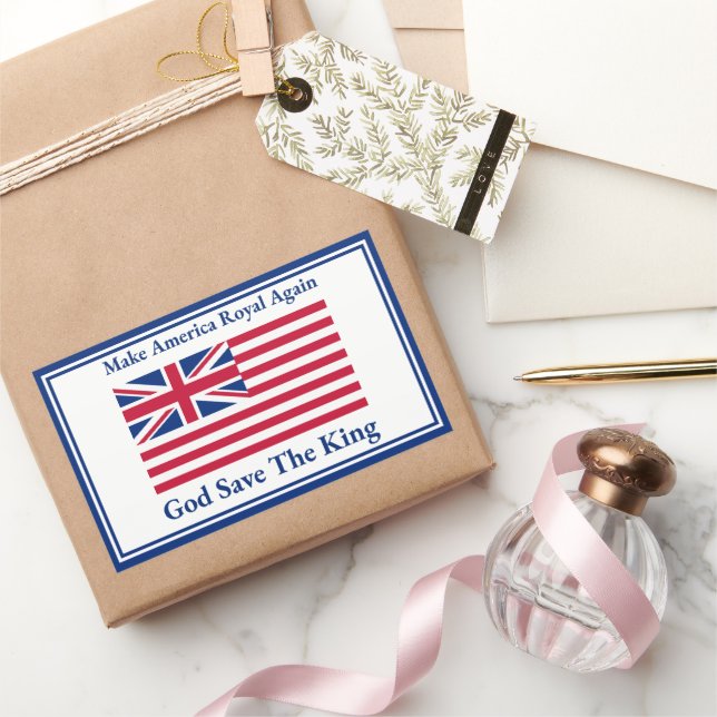 Funny Red Blue Make America Royal Again Art Sticker (Gifting)