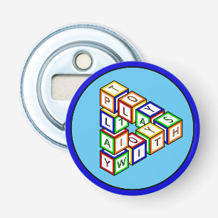 Funny Red Blue Yellow Green Kid Toy Blocks Bottle Opener