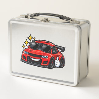 Funny Red Car Lover Lunch Box