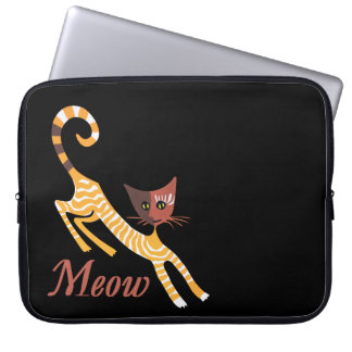 Funny red cat laptop sleeve