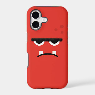 Funny Red Monster Face