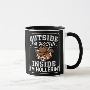 Funny Red Panda Cowboy  Mug