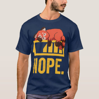 Funny Red Panda Lazy 3 T-Shirt