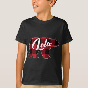 Funny Red Plaid Buffalo Bear Apparel, Filipino Lol T-Shirt