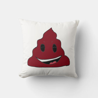Funny Red Poop Emoji Pillow