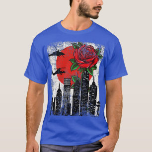 Funny Red Rose Flower Romantic Love Valentine (1)  T-Shirt