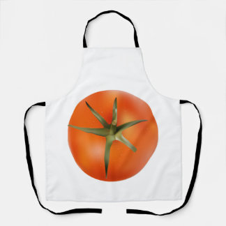 Funny red tomato kitchen apron. apron