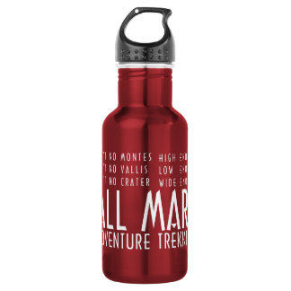Funny Red White All Mars Trekking Adventure 532 Ml Water Bottle