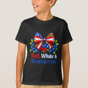 Funny Red White And Blueberries Matching Graphic P T-Shirt