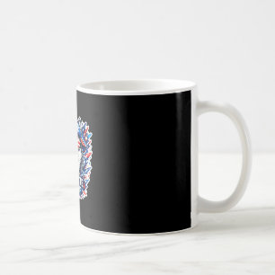 Funny red white and woof siberian husky dog coffee mug