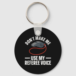Funny Referee Art For Men Women Sports Ref Officia Keychain