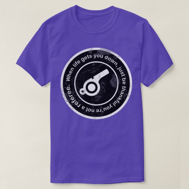 Funny Referee Design T-Shirt (Design Front)
