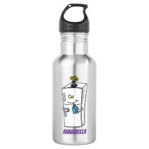Funny refrigerator cartoon illustration 532 ml water bottle