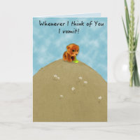 Funny Regrets Relationship Card