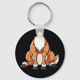 Funny reindeer brown deer christmas xmas animal keychain