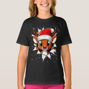 Funny Reindeer Christmas Rudolph T-Shirt