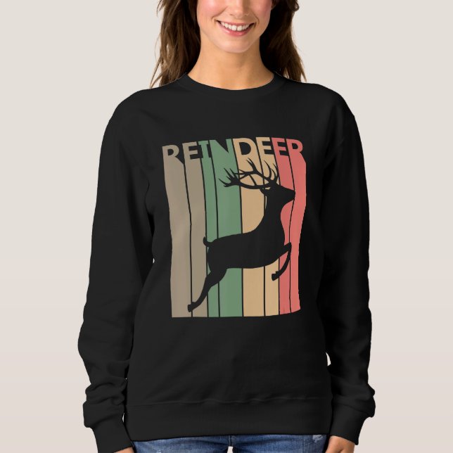 Funny Reindeer Costume Sweatshirt (Front)