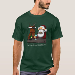 Funny Reindeer Humour T-shirt Noël