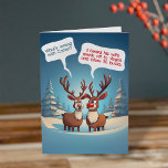 Funny Reindeer in Vegas Folded Christmas Card<br><div class="desc">Funny Reindeer in Las Vegas Folded Christmas Card — This holiday humour greeting card employs a play on words in it's primary joke. The greeting on the card interior is template style,  making it easy to remove or alter the text,  if desired.</div>