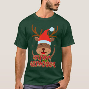 Funny Reindeer Matching Family Group Christmas Par T-Shirt