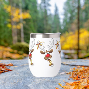 Funny Reindeer Peeking Christmas Meme 