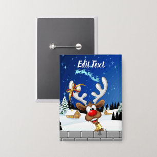 Funny Reindeer Peeking Christmas Meme 