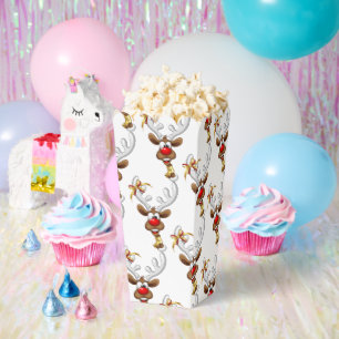 Funny Reindeer Peeking Christmas Meme  Favor Box