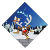 Funny Reindeer Peeking Christmas Meme 