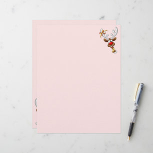 Funny Reindeer Peeking Christmas Meme  Letterhead