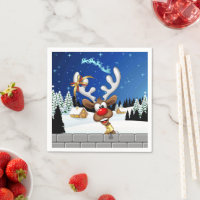 Funny Reindeer Peeking Christmas Meme 