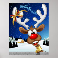 Funny Reindeer Peeking Christmas Meme 