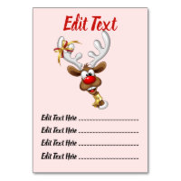 Funny Reindeer Peeking Christmas Meme 