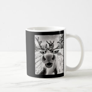 Funny Reindeer Selfie Christmas  Coffee Mug