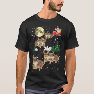 Funny Reindeer Sheltie Xmas Christmas Dog Lovers G T-Shirt