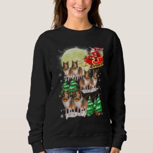 Funny Reindeer Sheltie Xmas Christmas Dog Lovers Sweatshirt