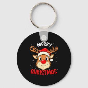 Funny Reindeer Six Seven 67 Meme Merry Christmas S Keychain