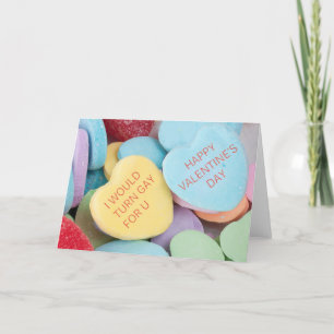 Funny Rejected Candy Hearts Valentine's Day Card
