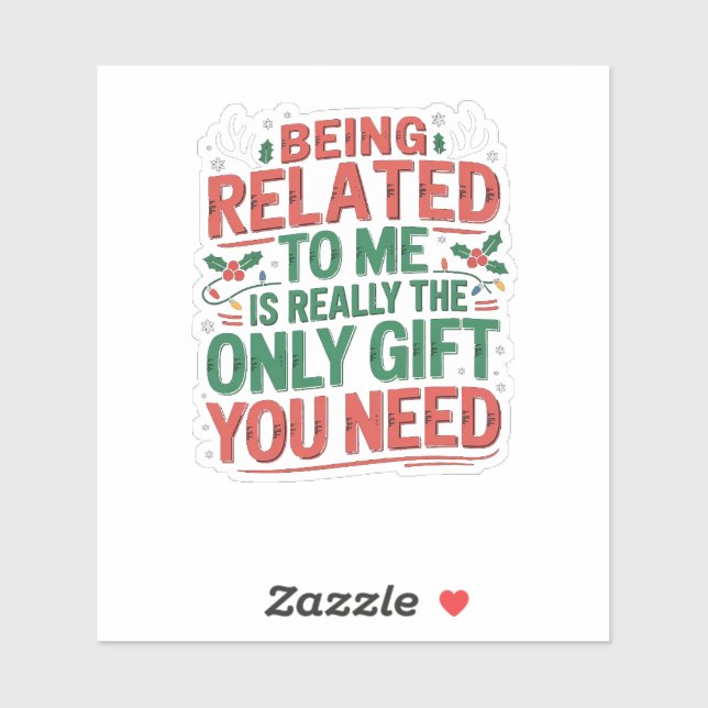 Funny Relatable Christmas Family Gift Sarcastic  (Sheet)