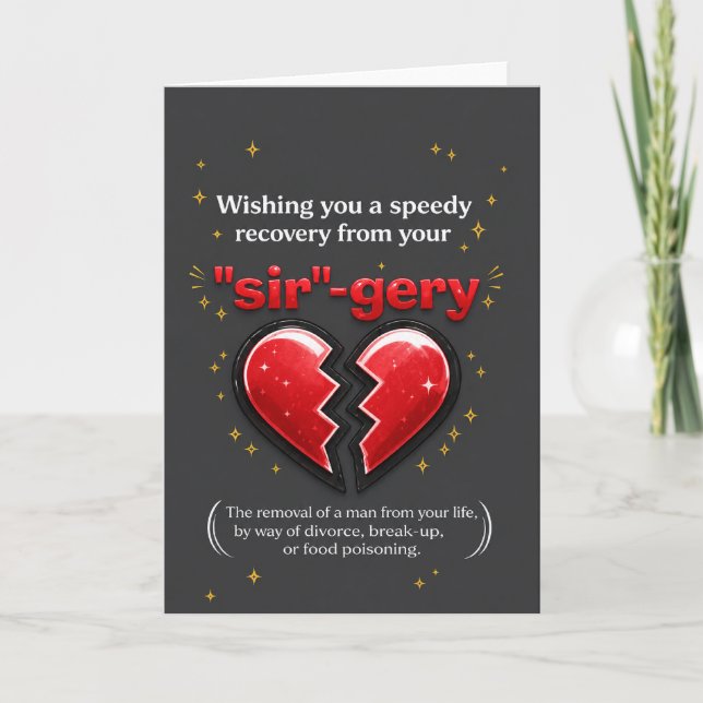 funny relationship breakup card (Front)