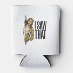 Funny Religious I Saw That Vintage Can Cooler