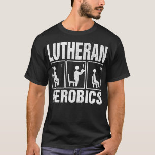 Funny Religious Jokes Aerobic Fitness Prayer Churc T-Shirt