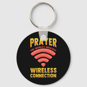 Funny Religious Saying Jesus Christ Pray Christian Keychain
