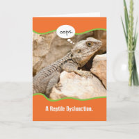 Funny Reptile Dysfunction Belated Birthday