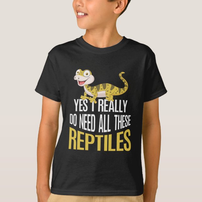 Funny Reptile lover Kids Cute Animal fan T-Shirt (Front)