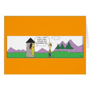 Funny Repunzel Short Tower Card