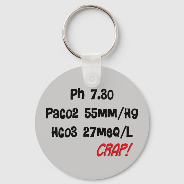 Funny Respiratory Therapist gifts Keychain (Front)