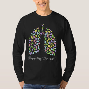Funny Respiratory Therapist Therapy Lung Happy Eas T-Shirt