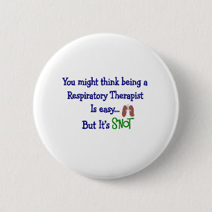 Funny Respiratory Therapy Gifts 2 Inch Round Button