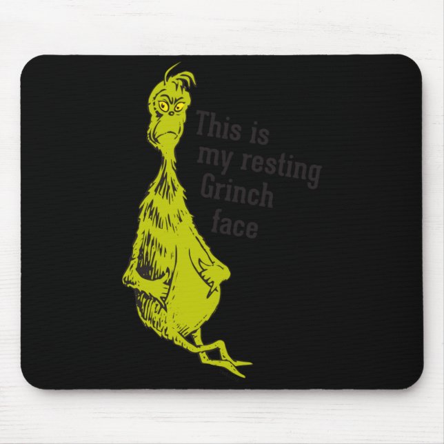Funny Resting Face  Mouse Pad (Front)